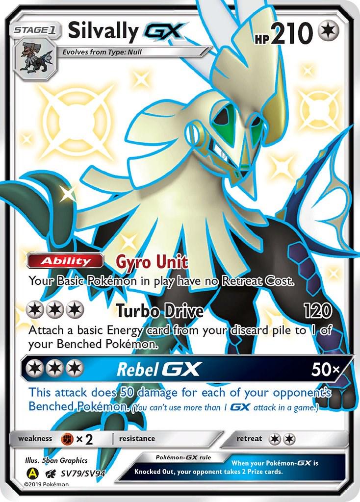 Hidden Fates Silvally GX Pokémon card